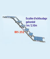 Escalier chafaudage galvanis: IBS 252