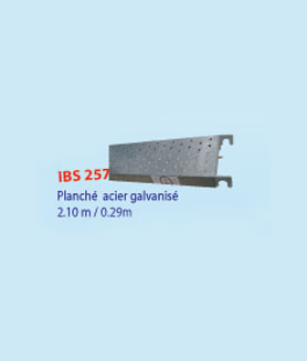 Plancher acier galvanis: IBS 257